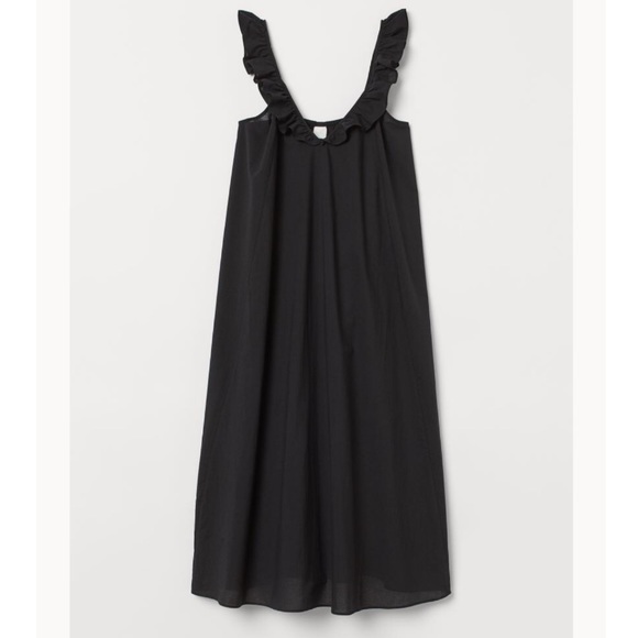 Black Linen Midi / Maxi Dress